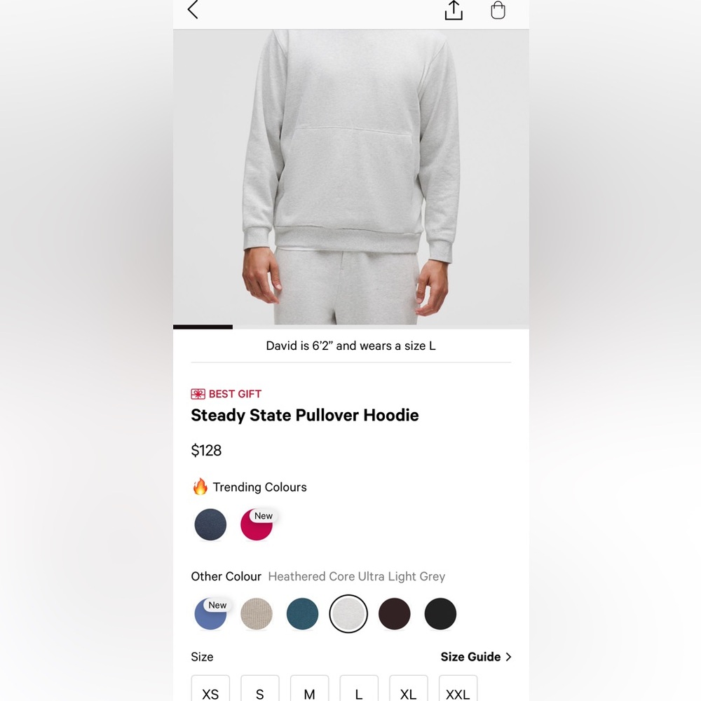 lululemon athletica steady state pullover in bone